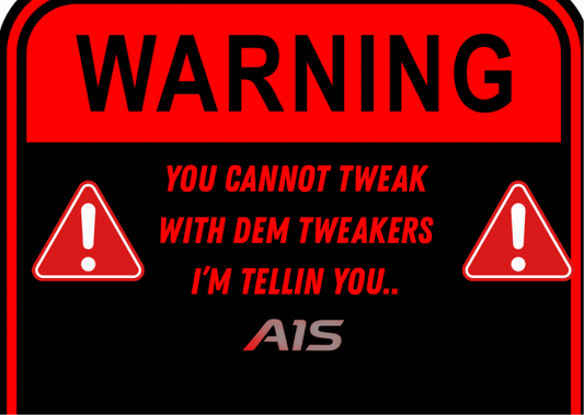 “CAN’T TWEAK” Backplate RED