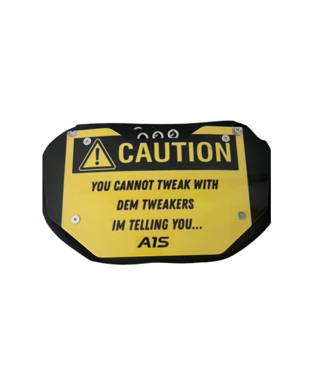 “CAN’T TWEAK” Backplate Yellow